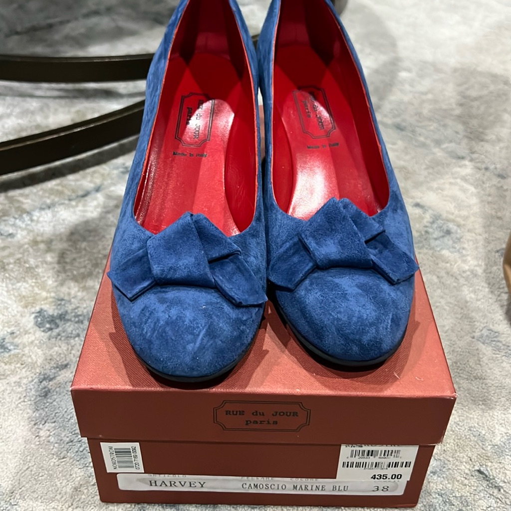 Rue Du Jour Paris Suede Wedge Shoes